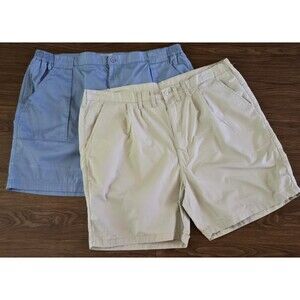 2 pair Men's Size 46 Short Windham Pointe & Wrangler Blue & Khaki